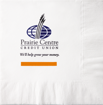 Custom White Beverage Napkins